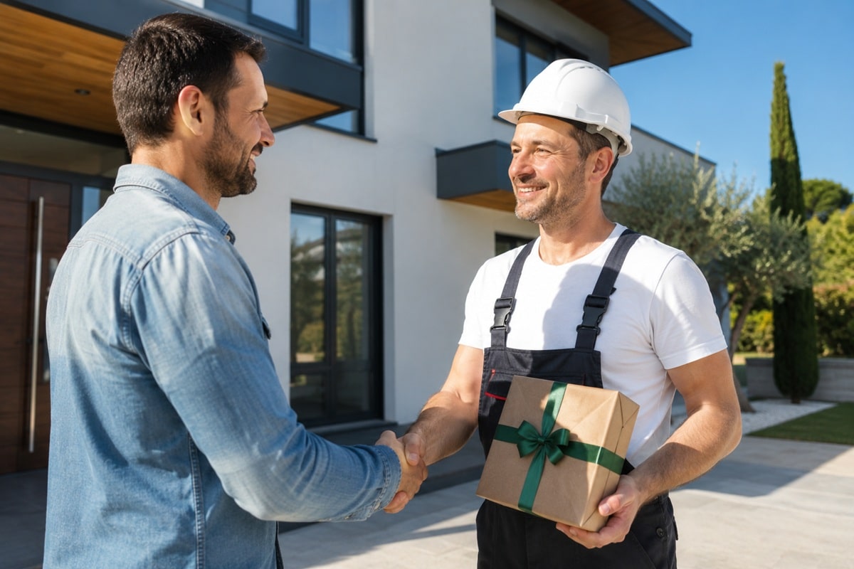 remercier pour des travaux