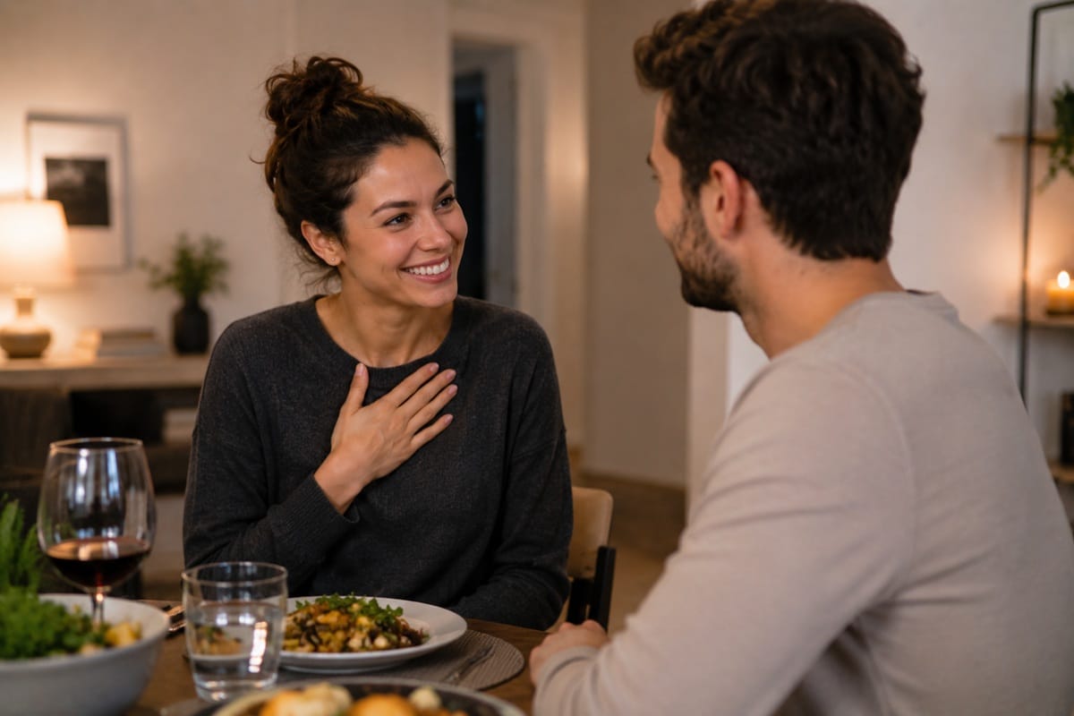 remercier pour une invitation à dîner