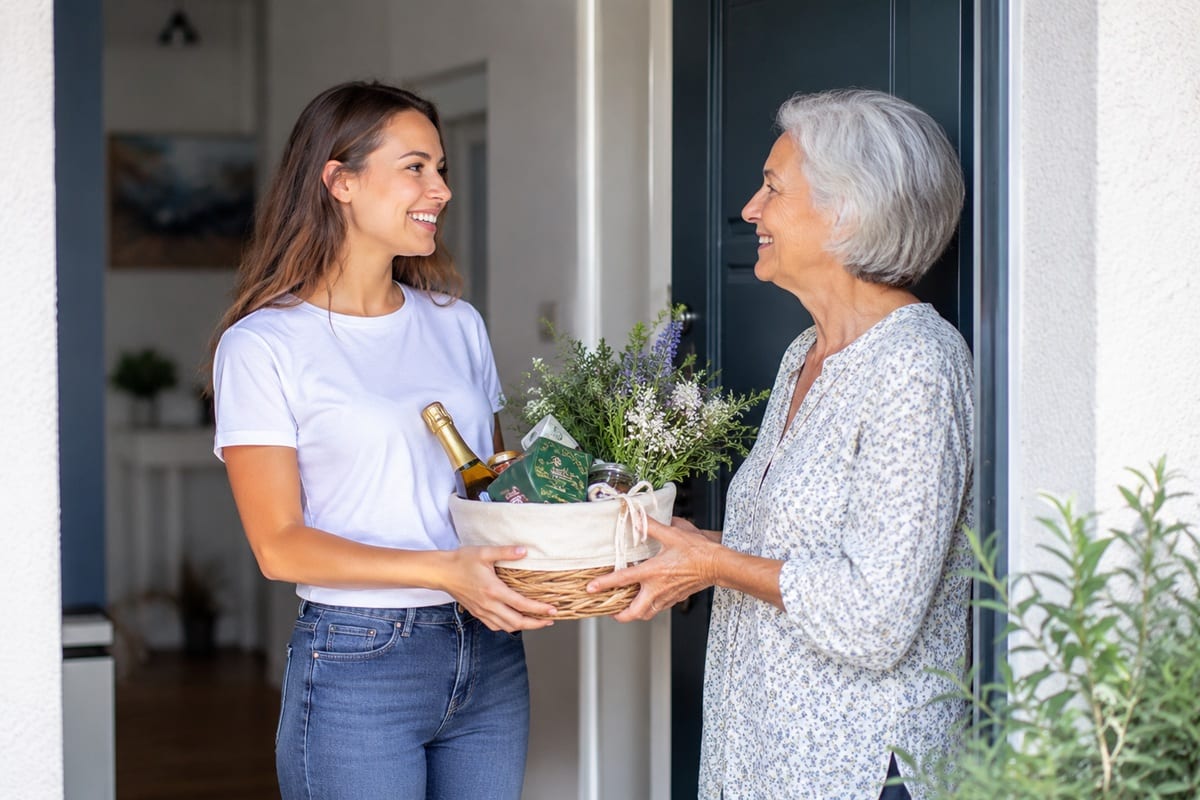 une femme qui remercie pour les vacances